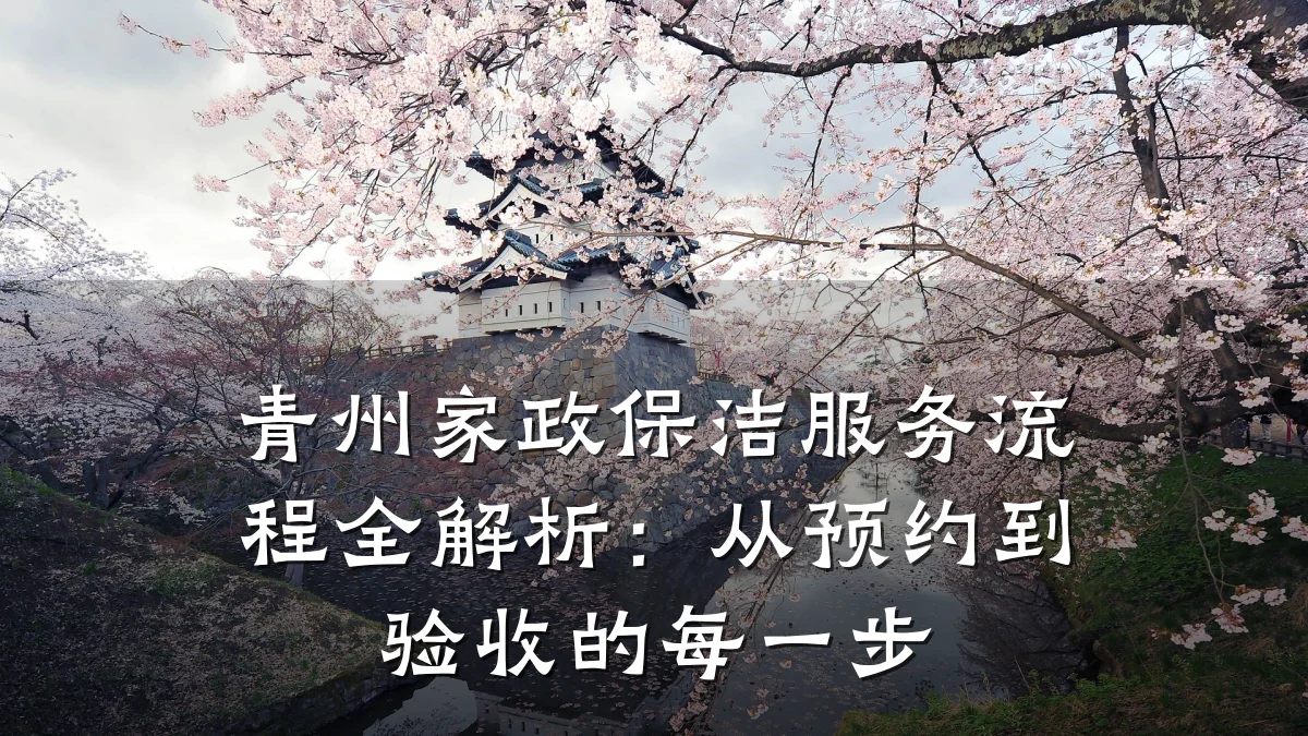 青州家政保洁服务流程全解析：从预约到验收的每一步
