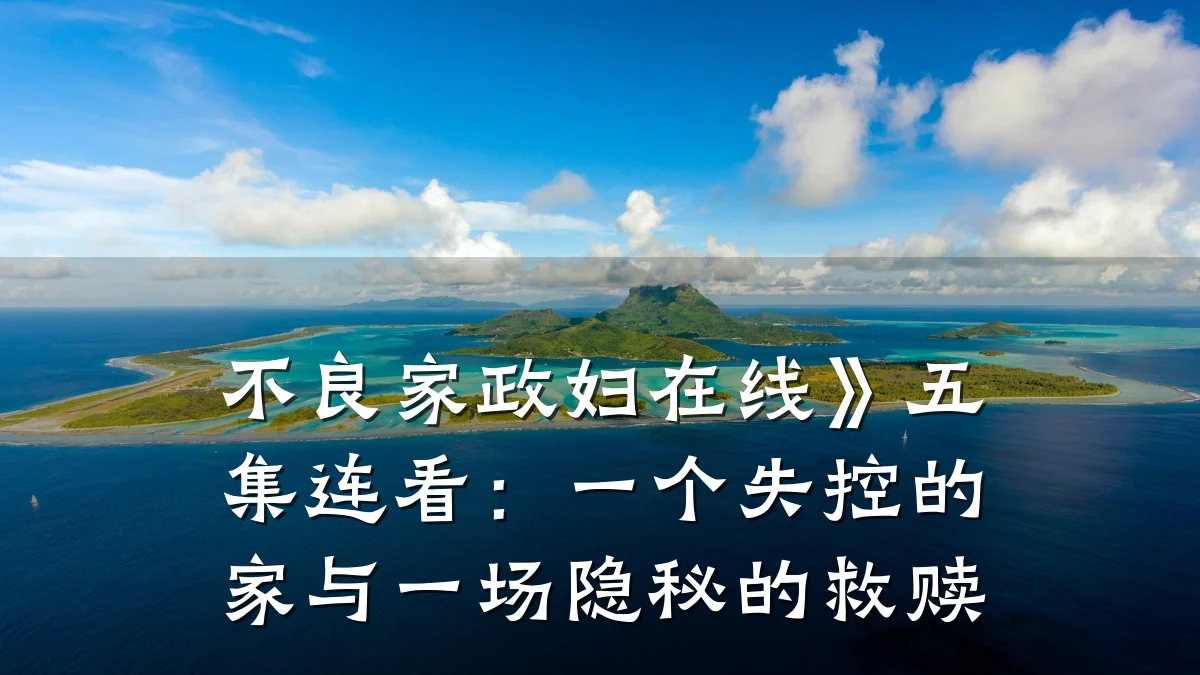 不良家政妇在线》五集连看:一个失控的家与一场隐秘的救赎