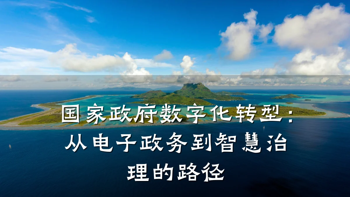 国家政府数字化转型：从电子政务到智慧治理的路径