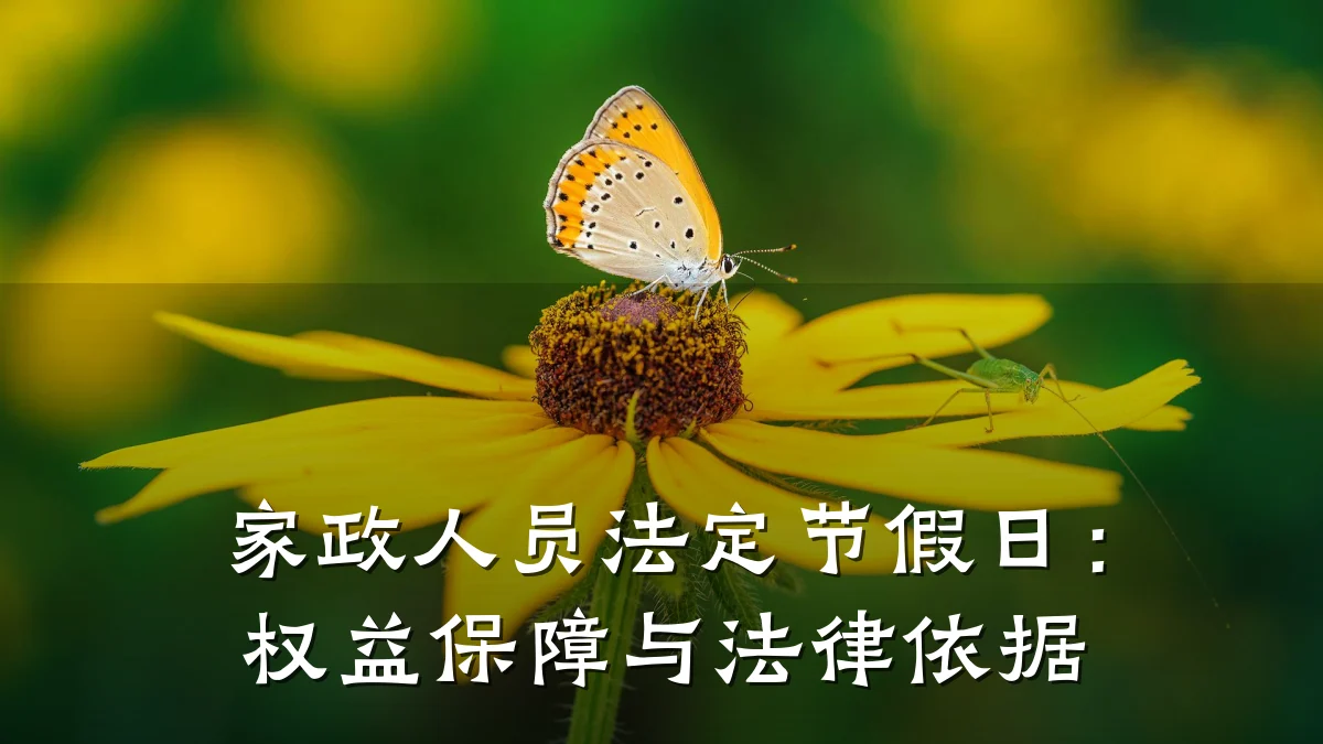 家政人员法定节假日:权益保障与法律依据
