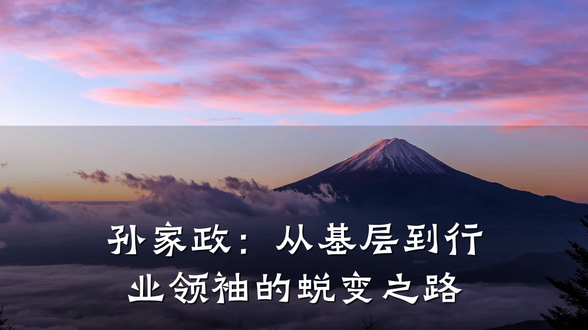 孙家政：从基层到行业领袖的蜕变之路