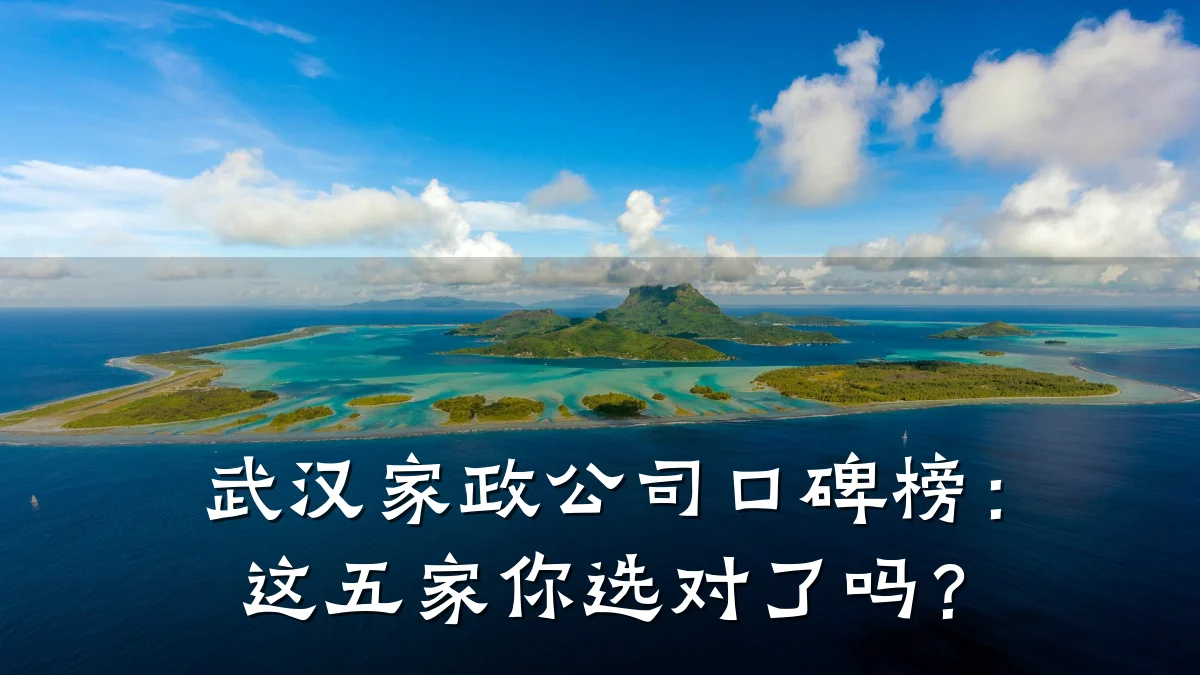 武汉家政公司口碑榜:这五家你选对了吗?