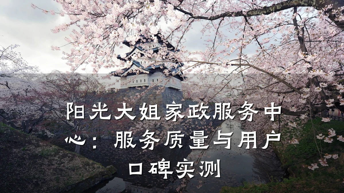 阳光大姐家政服务中心:服务质量与用户口碑实测