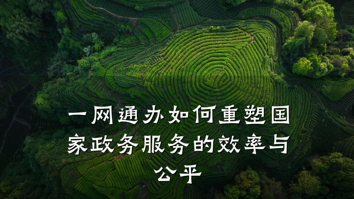 一网通办如何重塑国家政务服务的效率与公平