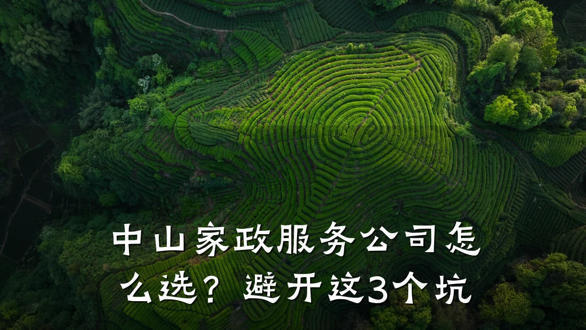 中山家政服务公司怎么选？避开这3个坑