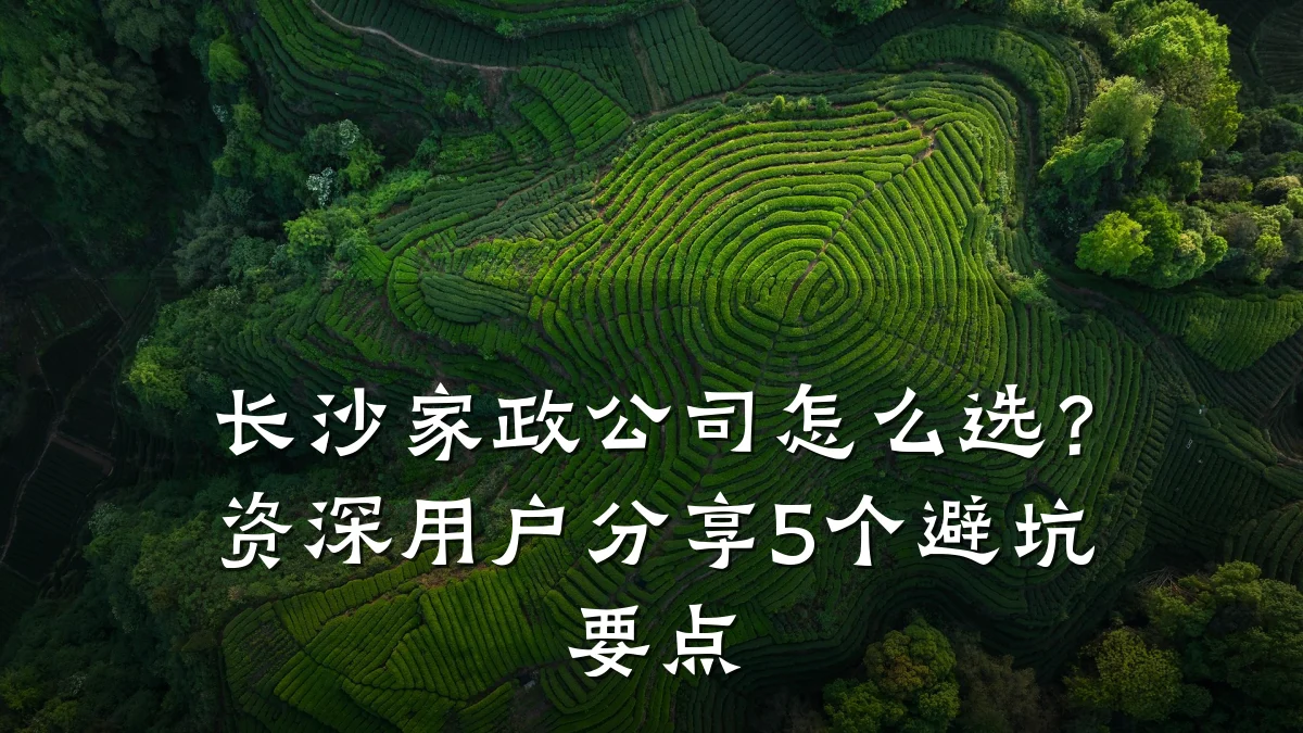 长沙家政公司怎么选？资深用户分享5个避坑要点
