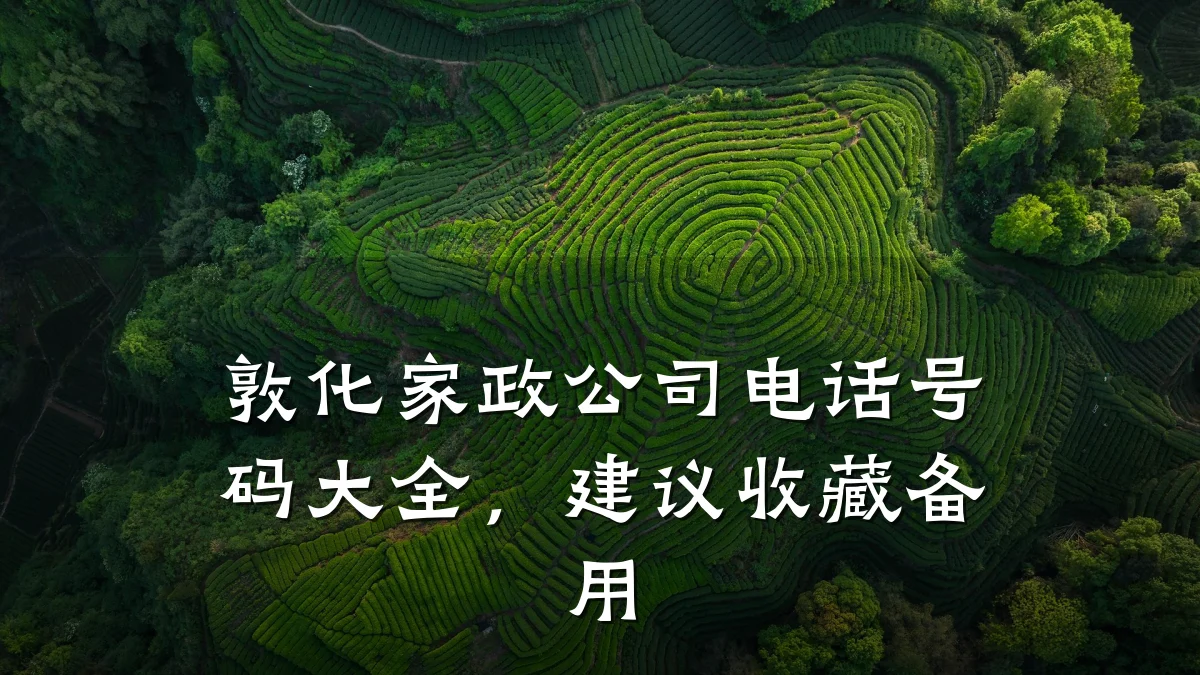 敦化家政公司电话号码大全，建议收藏备用