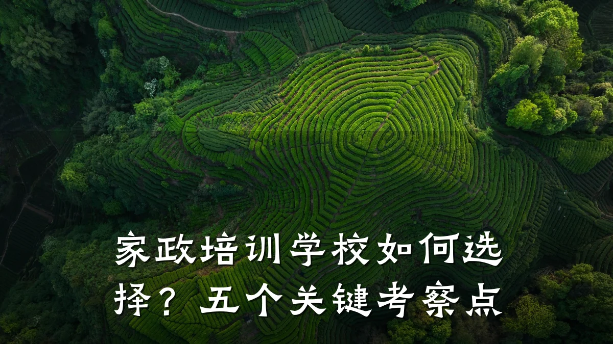 家政培训学校如何选择？五个关键考察点