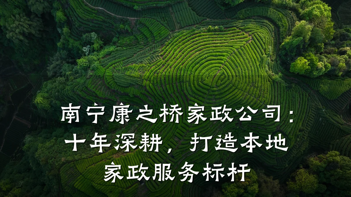 南宁康之桥家政公司:十年深耕,打造本地家政服务标杆