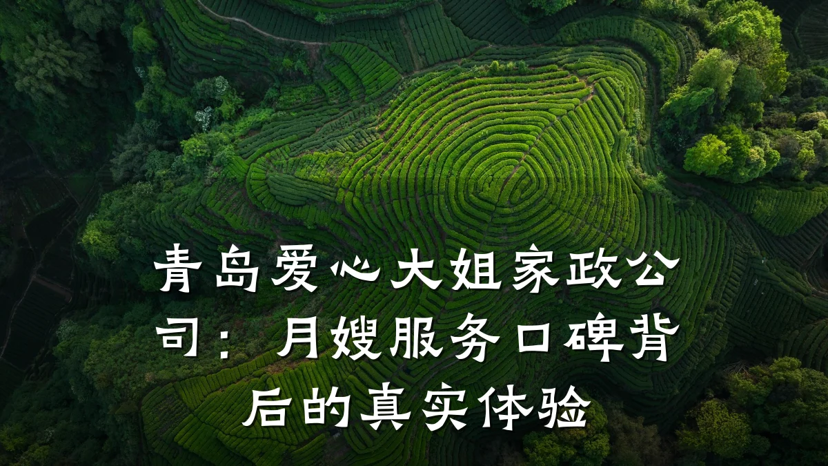 青岛爱心大姐家政公司：月嫂服务口碑背后的真实体验