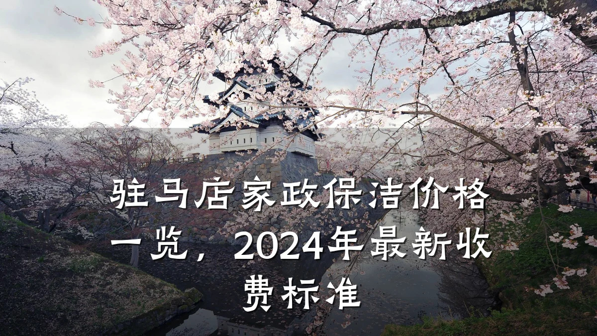驻马店家政保洁价格一览，2024年最新收费标准