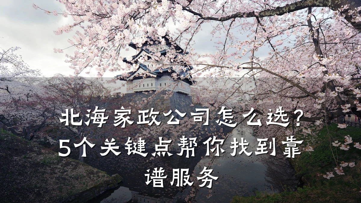 北海家政公司怎么选?5个关键点帮你找到靠谱服务