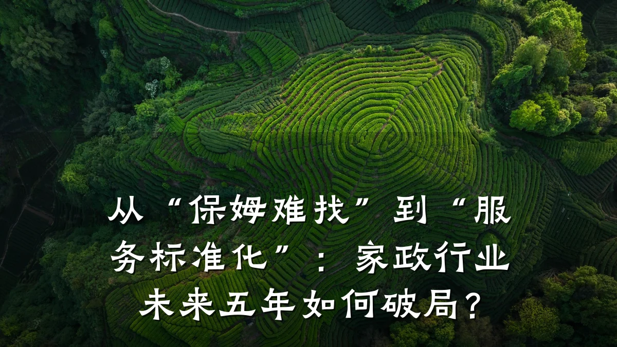 从“保姆难找”到“服务标准化”:家政行业未来五年如何破局?