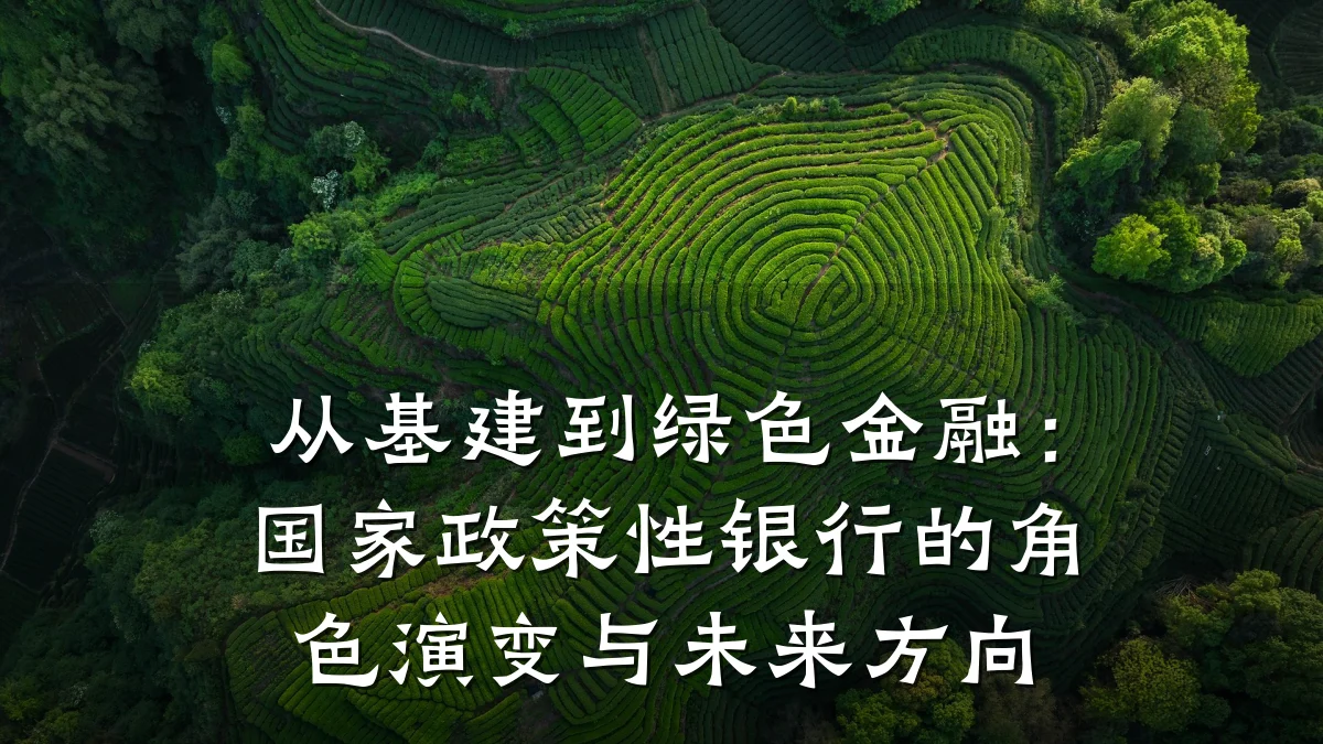 从基建到绿色金融:国家政策性银行的角色演变与未来方向