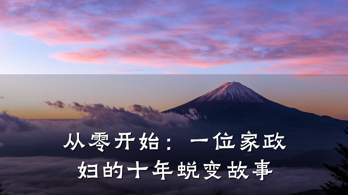 从零开始：一位家政妇的十年蜕变故事