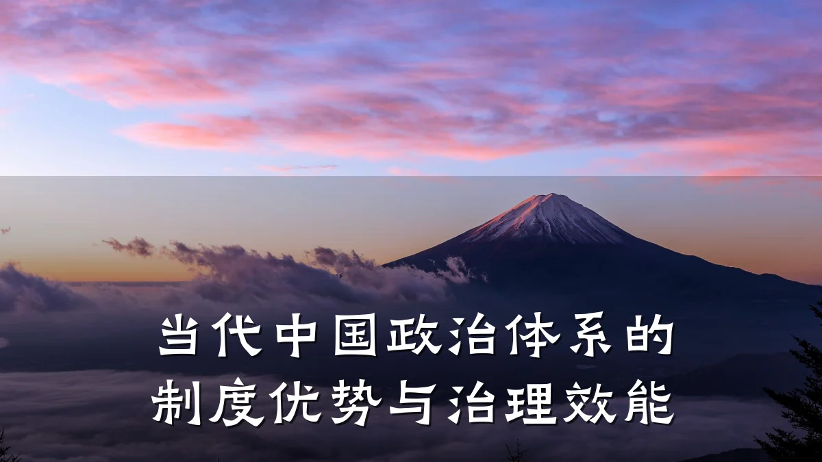 当代中国政治体系的制度优势与治理效能