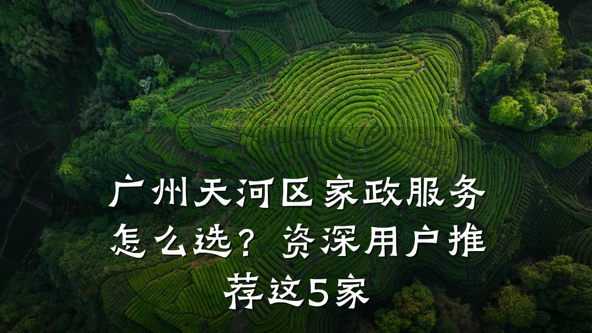 广州天河区家政服务怎么选?资深用户推荐这5家