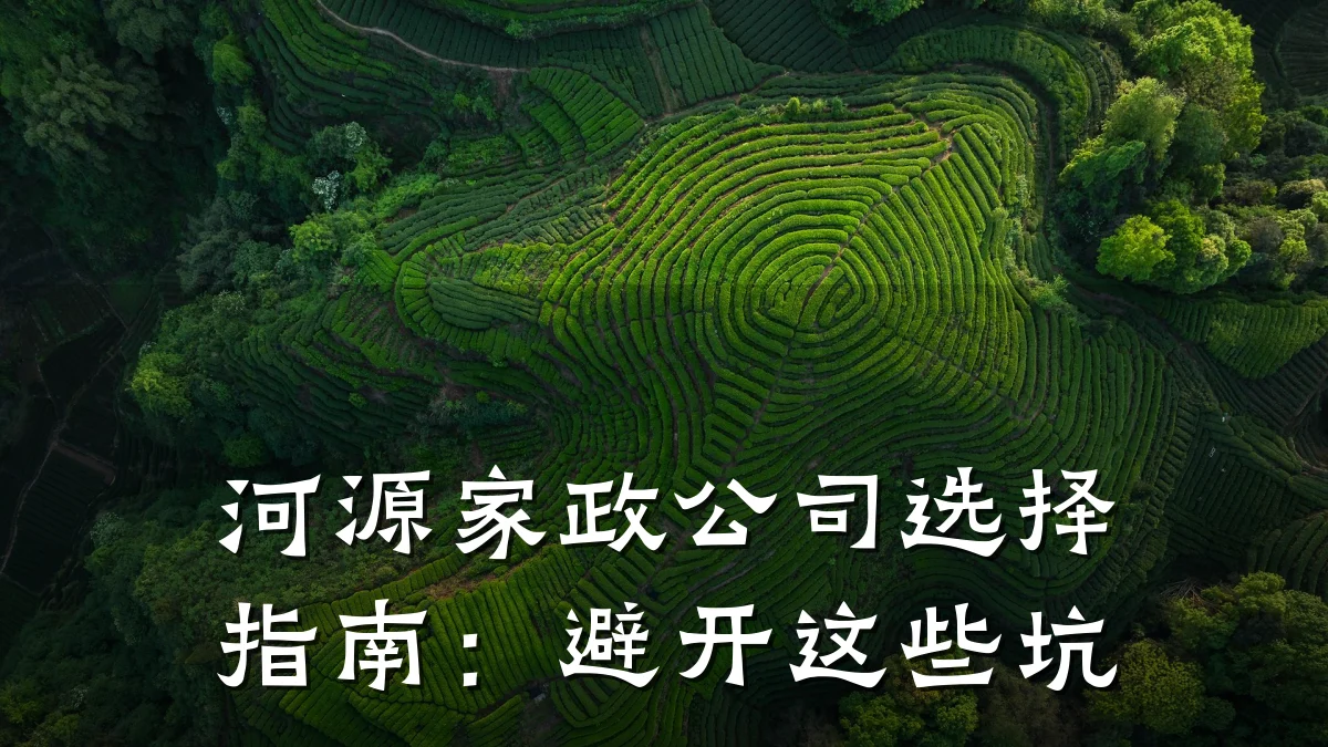 河源家政公司选择指南：避开这些坑