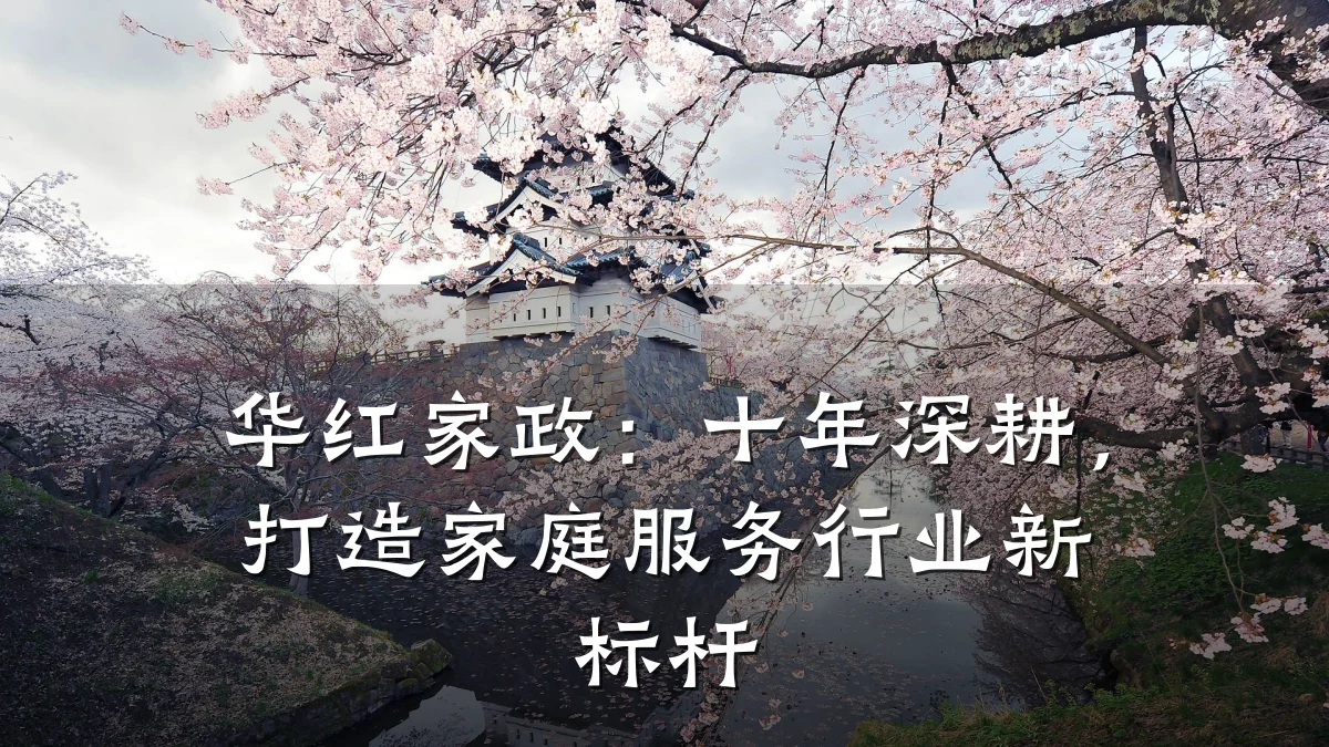 华红家政:十年深耕,打造家庭服务行业新标杆