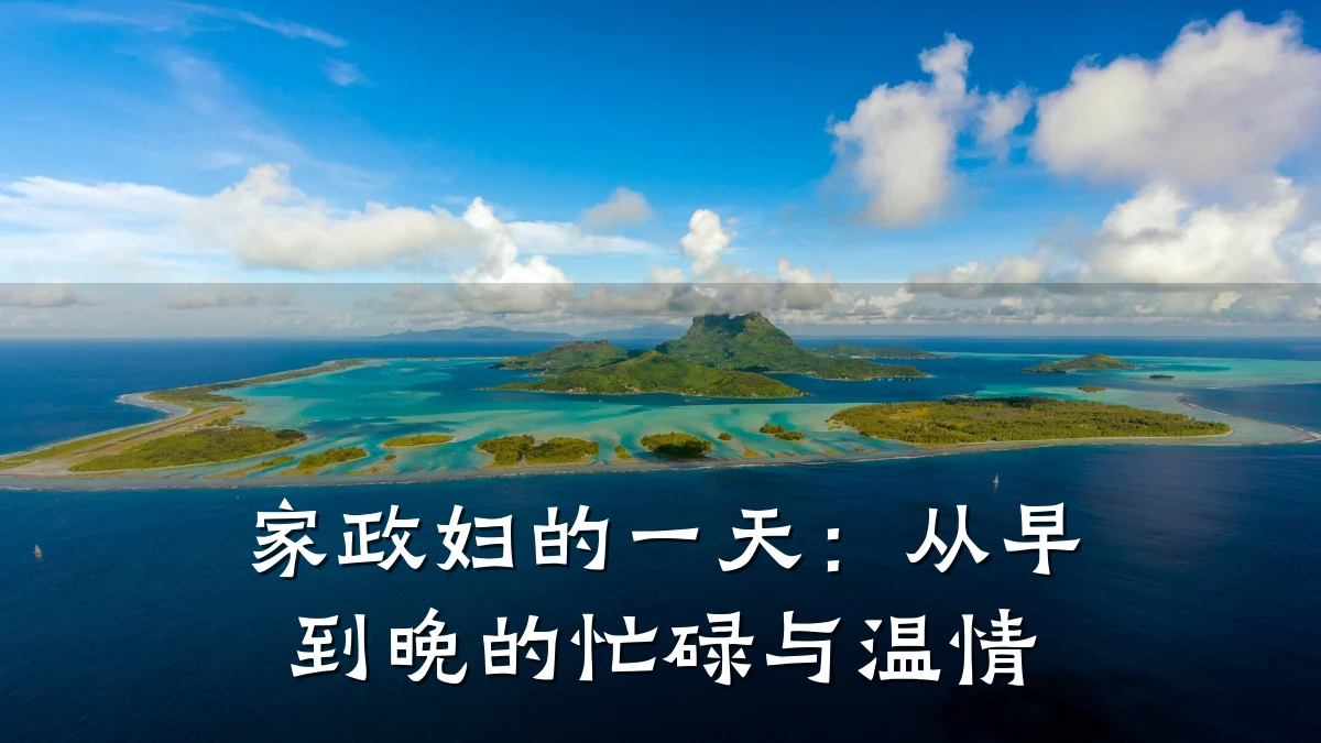 家政妇的一天:从早到晚的忙碌与温情