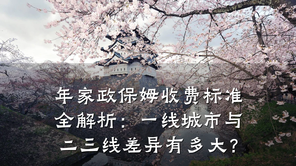 年家政保姆收费标准全解析：一线城市与二三线差异有多大？