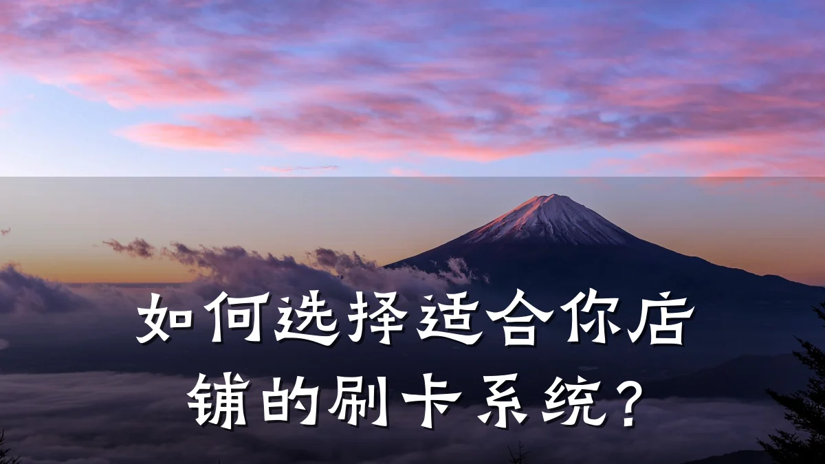 如何选择适合你店铺的刷卡系统?