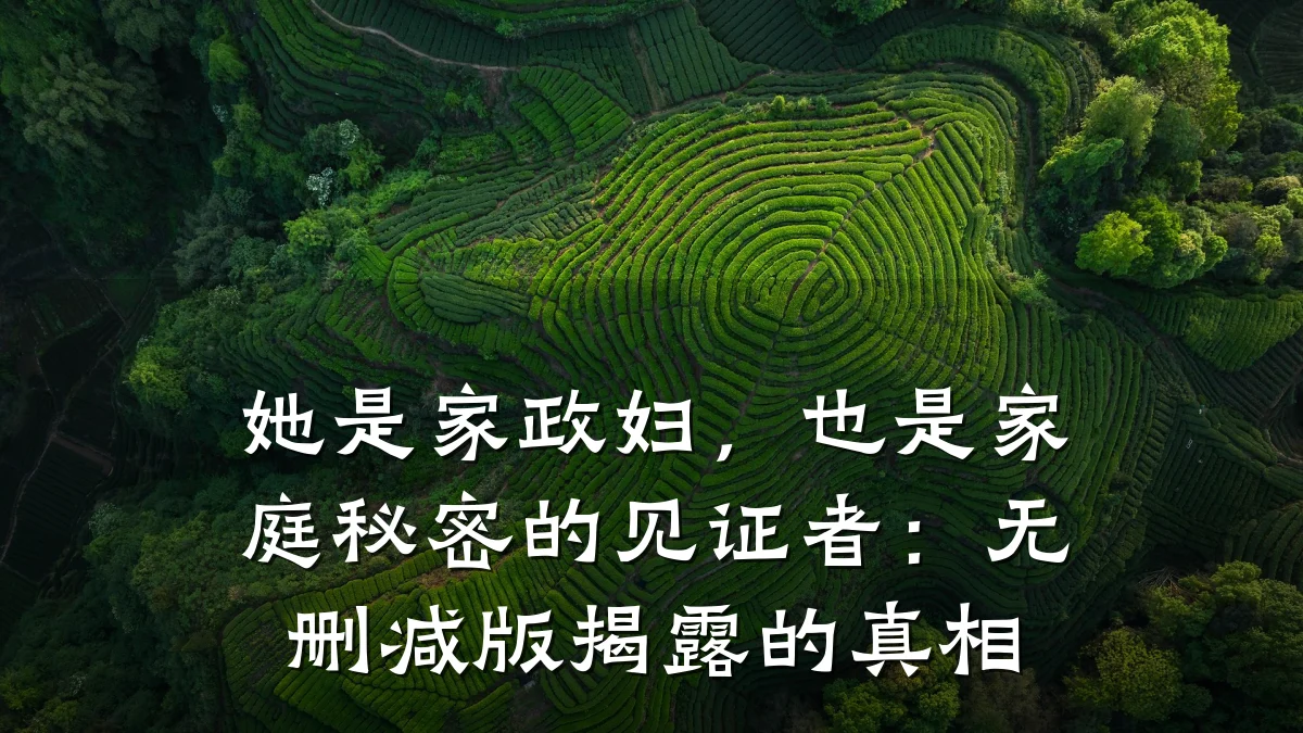 她是家政妇,也是家庭秘密的见证者:无删减版揭露的真相