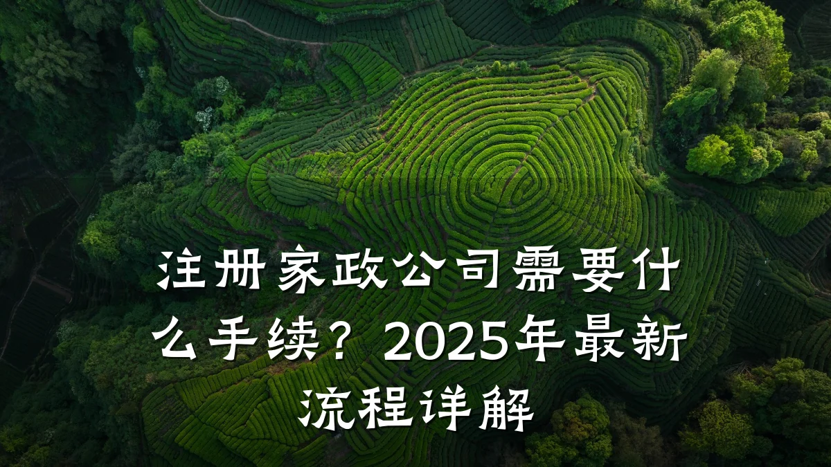 注册家政公司需要什么手续?2025年最新流程详解