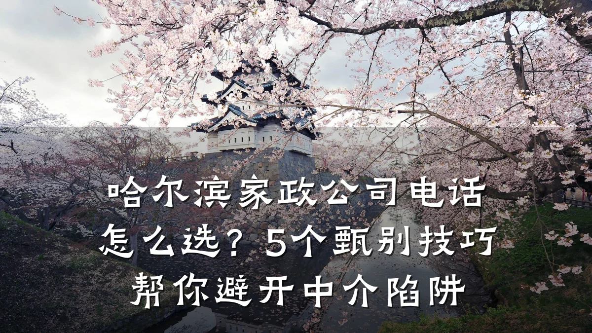 哈尔滨家政公司电话怎么选?5个甄别技巧帮你避开中介陷阱