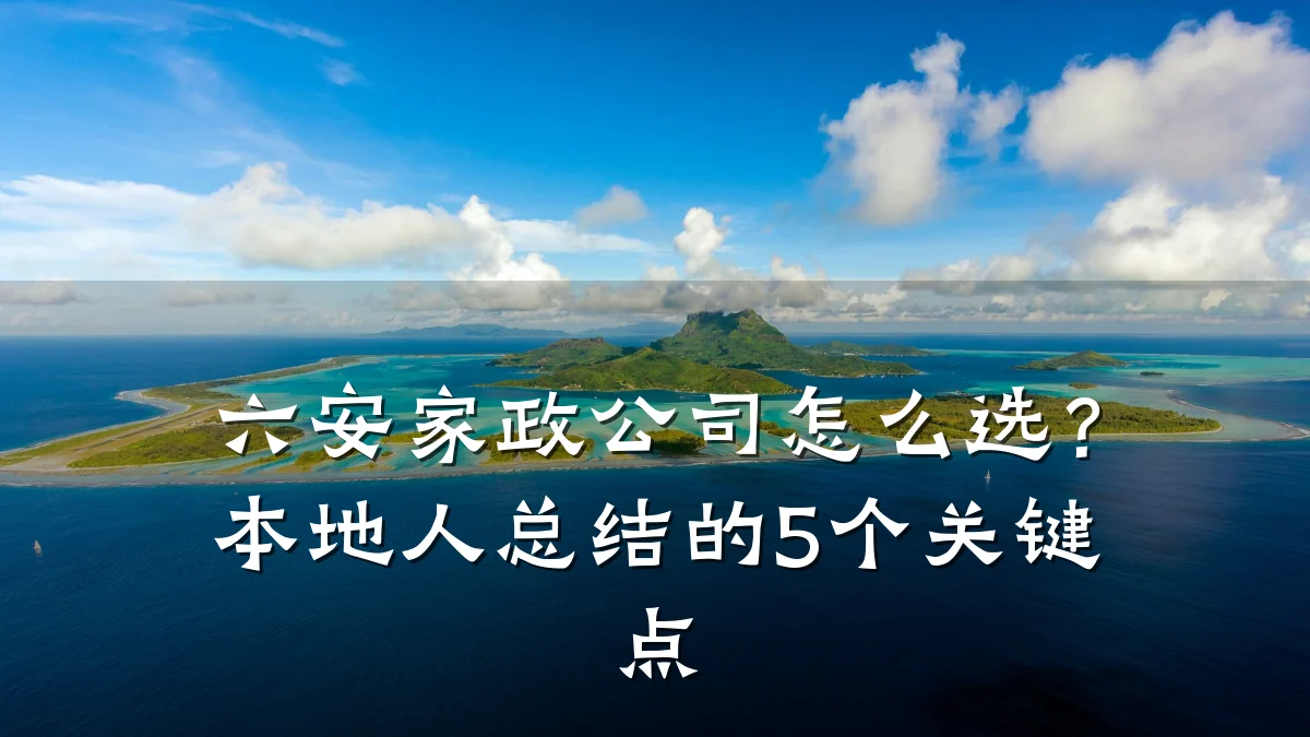 六安家政公司怎么选？本地人总结的5个关键点