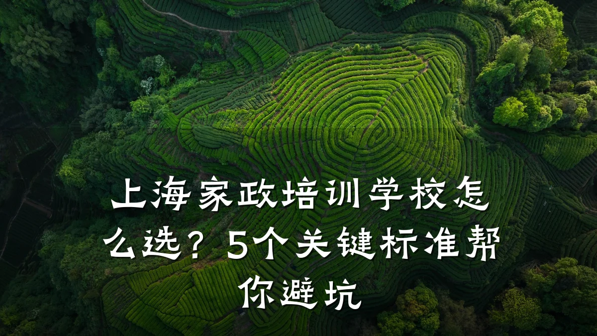 上海家政培训学校怎么选?5个关键标准帮你避坑