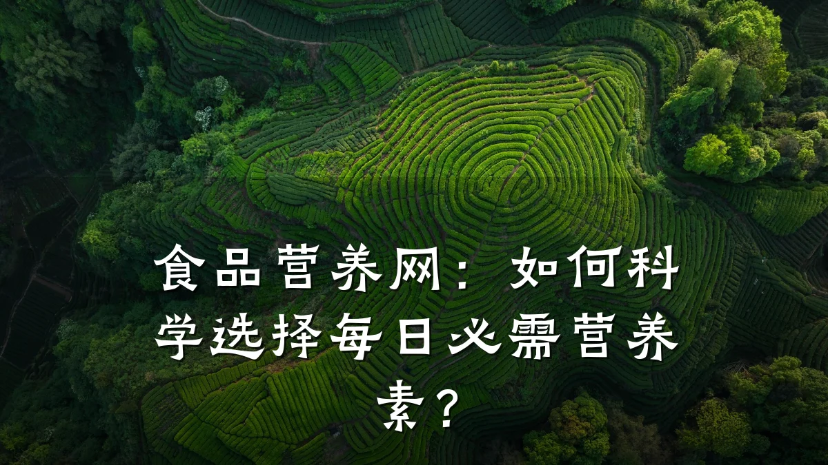 食品营养网:如何科学选择每日必需营养素?