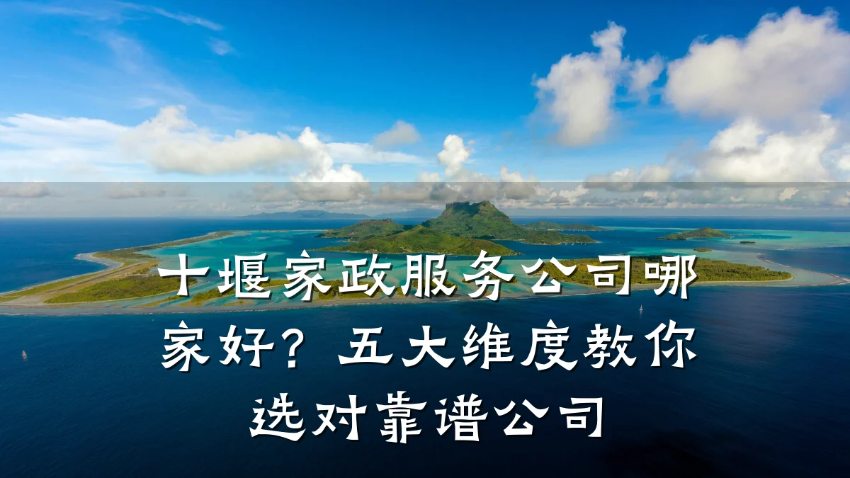 十堰家政服务公司哪家好?五大维度教你选对靠谱公司