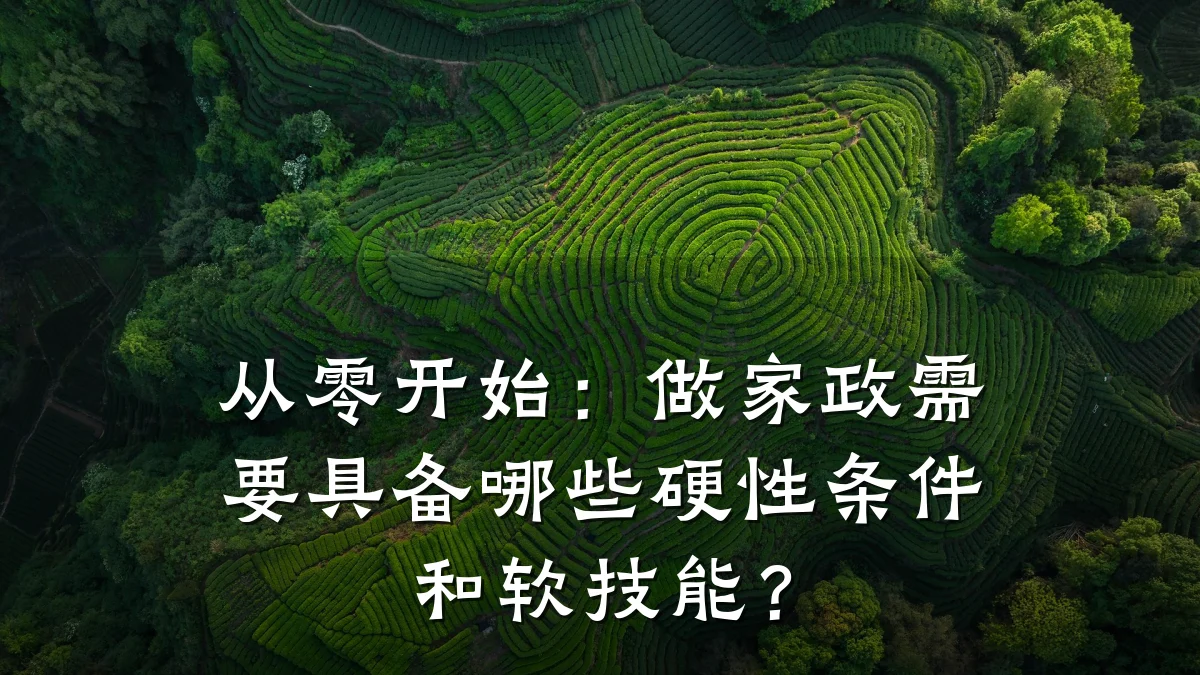 从零开始：做家政需要具备哪些硬性条件和软技能？
