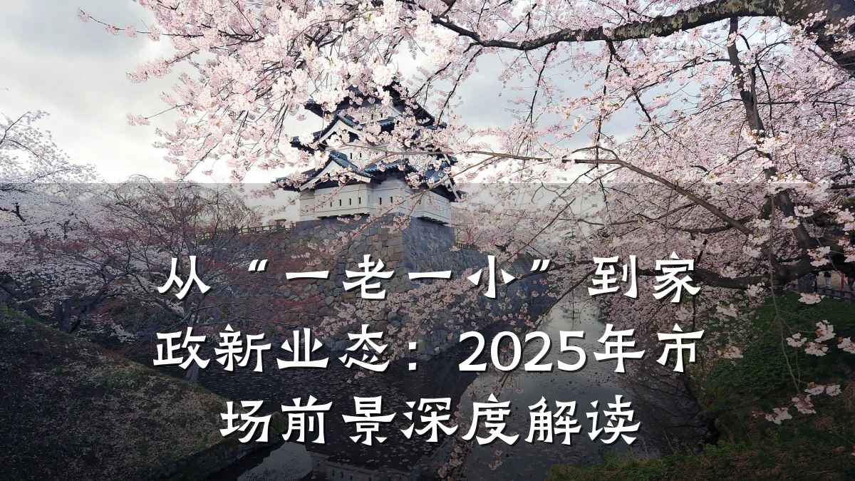 从“一老一小”到家政新业态:2025年市场前景深度解读
