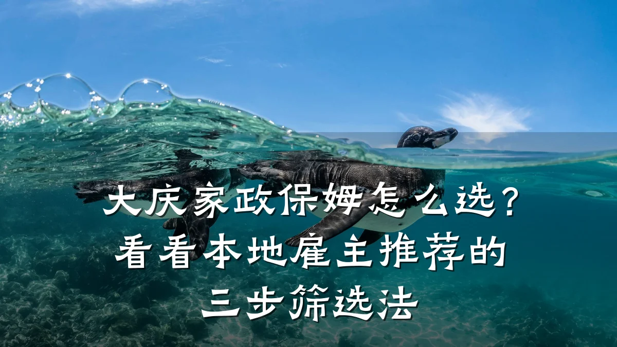大庆家政保姆怎么选?看看本地雇主推荐的三步筛选法