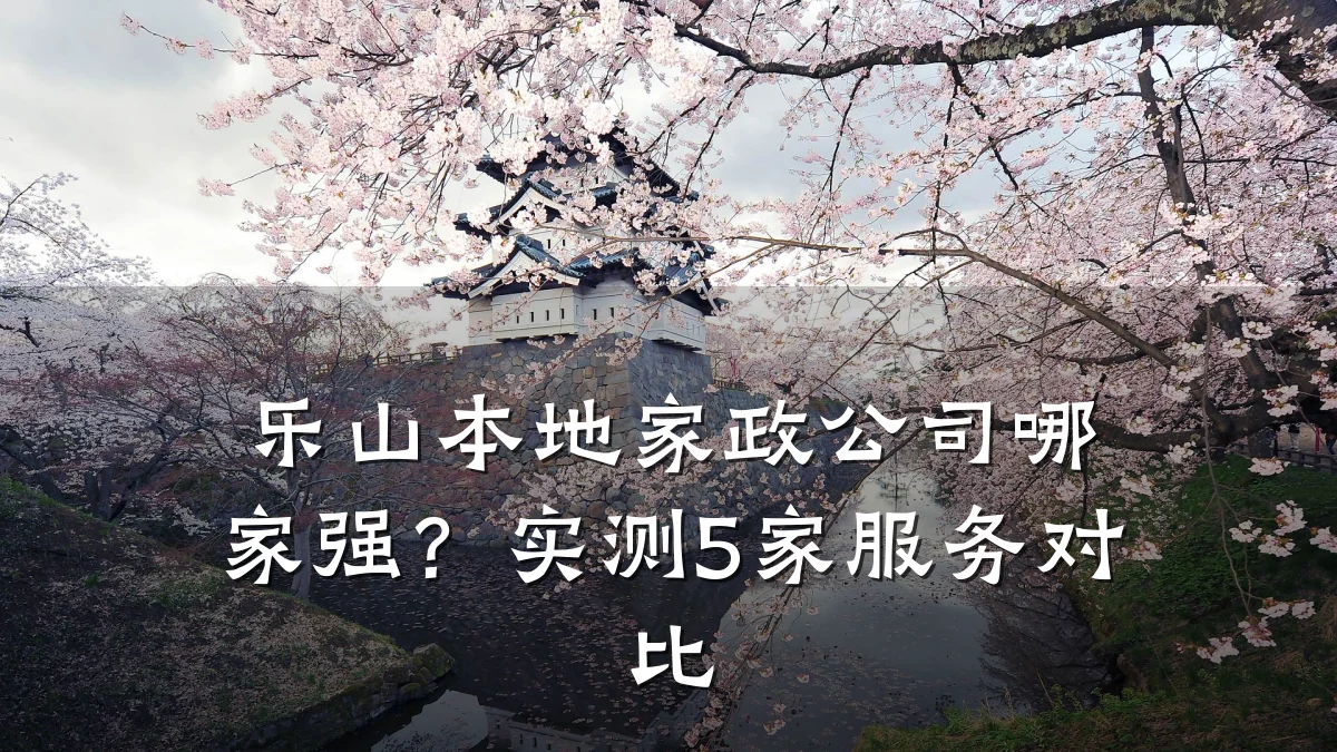 乐山本地家政公司哪家强？实测5家服务对比