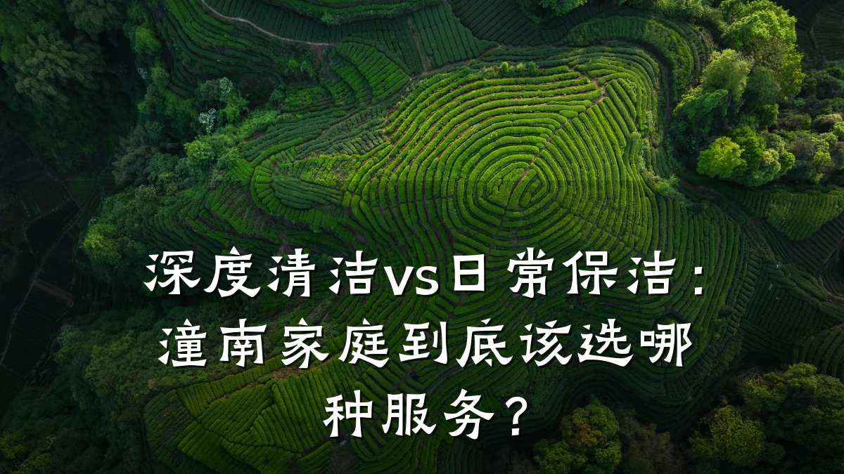 深度清洁vs日常保洁:潼南家庭到底该选哪种服务?