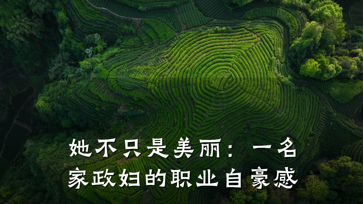 她不只是美丽：一名家政妇的职业自豪感