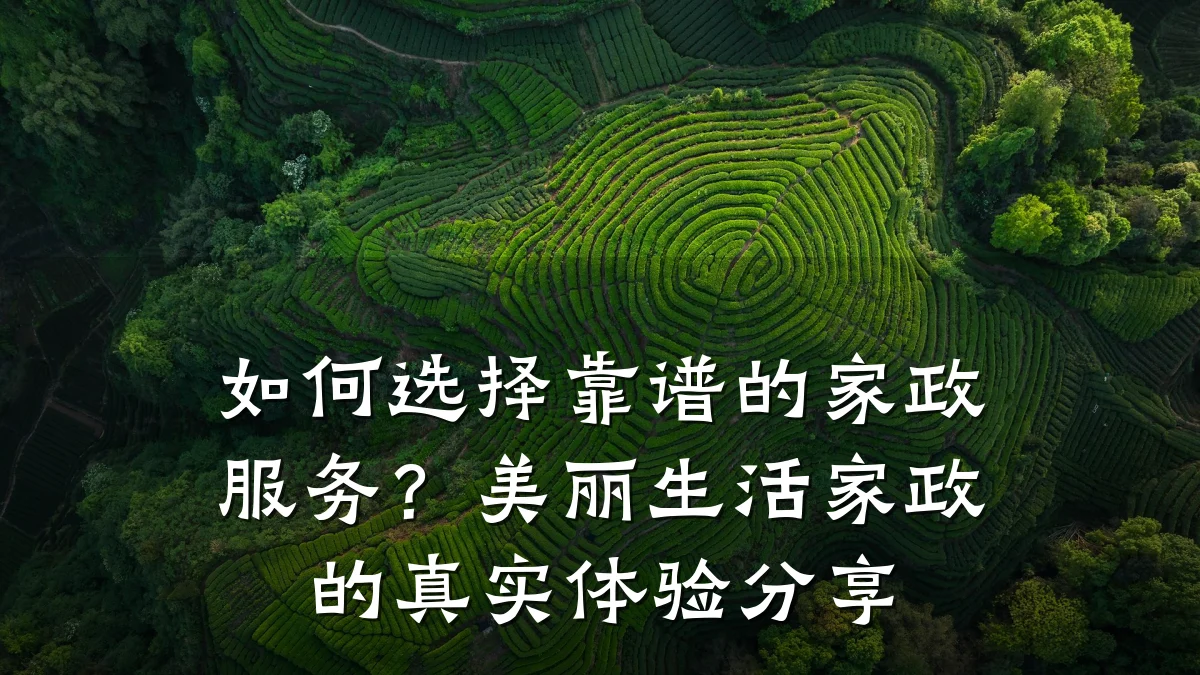 如何选择靠谱的家政服务?美丽生活家政的真实体验分享