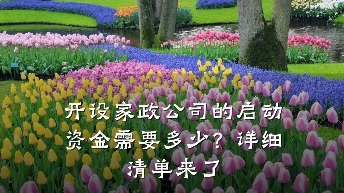开设家政公司的启动资金需要多少?详细清单来了