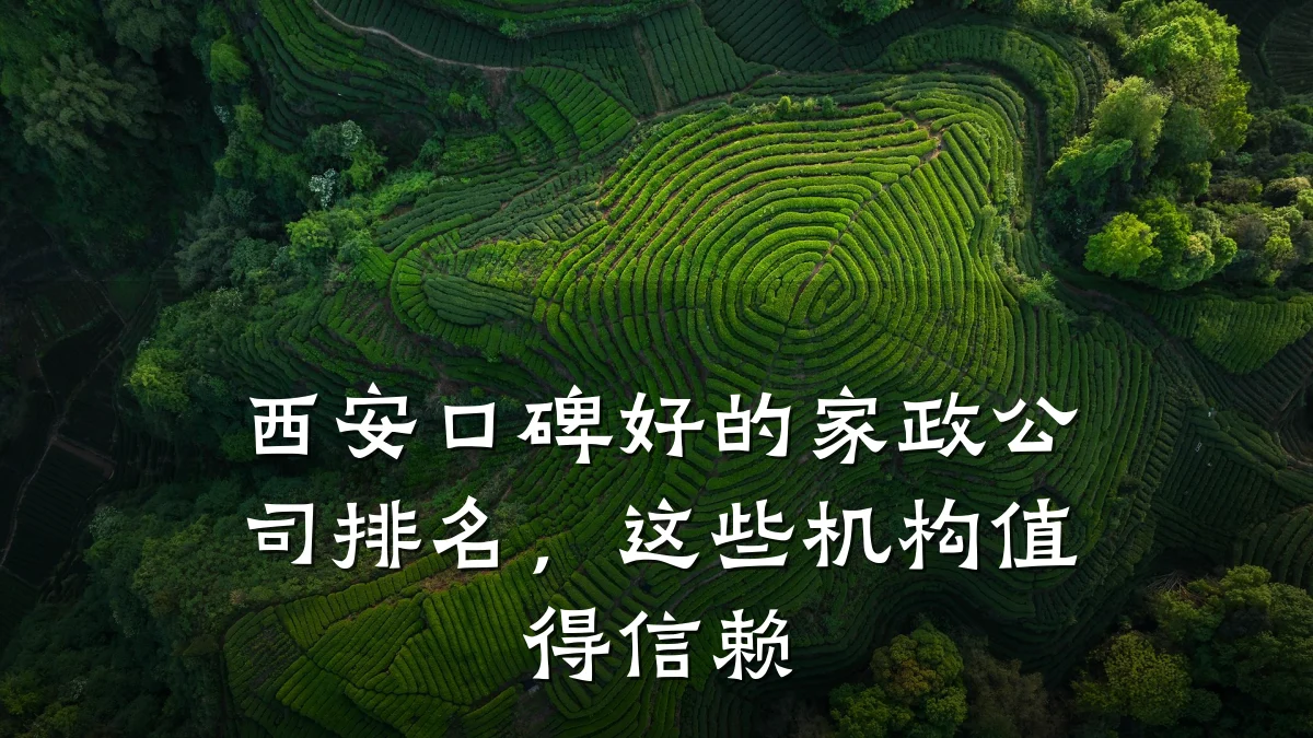 西安口碑好的家政公司排名,这些机构值得信赖
