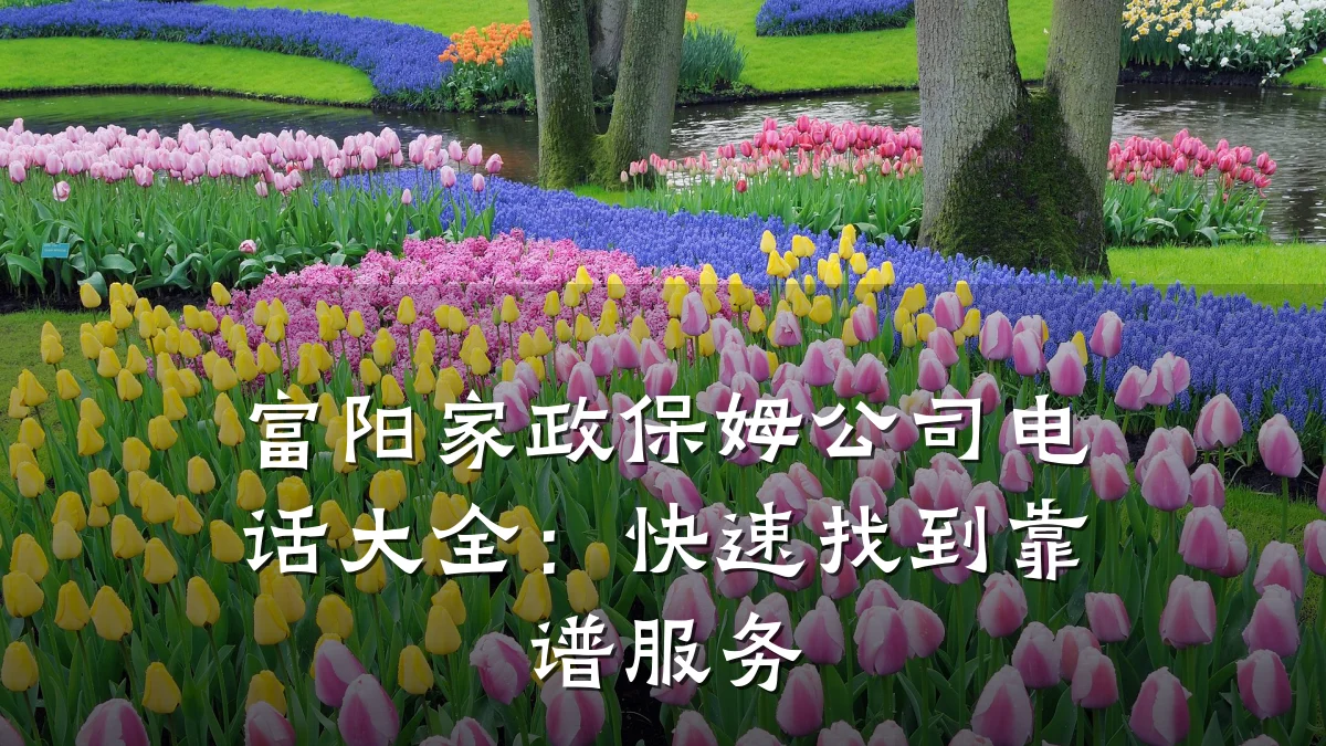 富阳家政保姆公司电话大全:快速找到靠谱服务