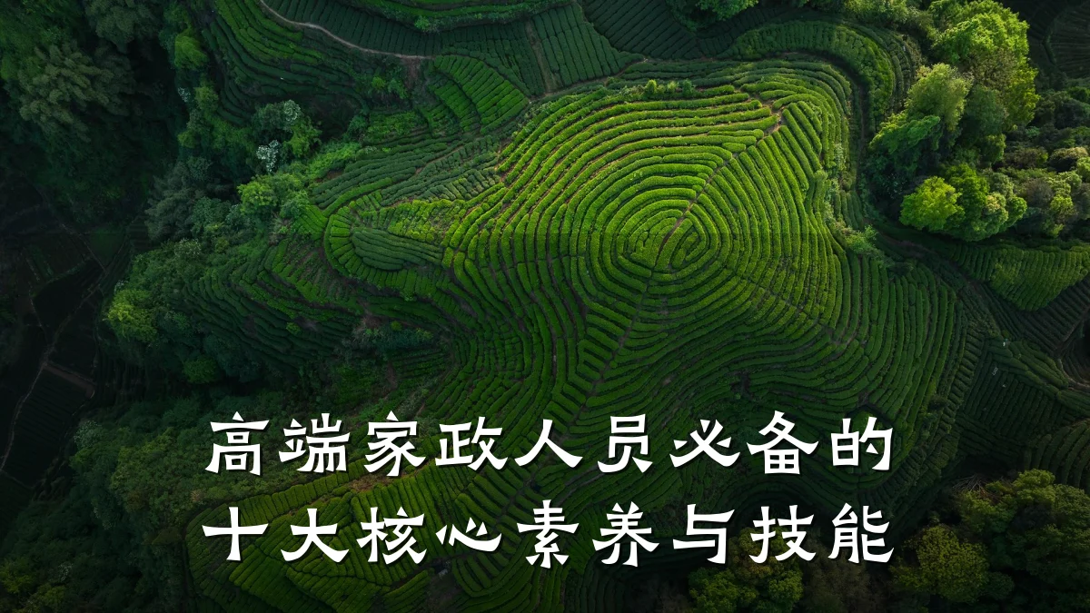 高端家政人员必备的十大核心素养与技能