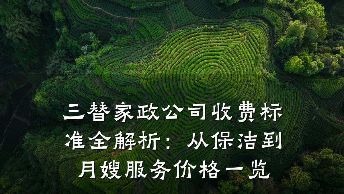 三替家政公司收费标准全解析:从保洁到月嫂服务价格一览