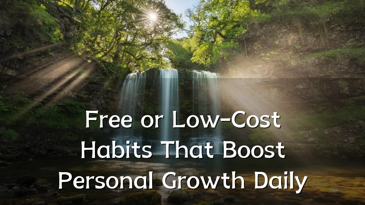 Free or Low-Cost Habits That Boost Personal Growth Daily