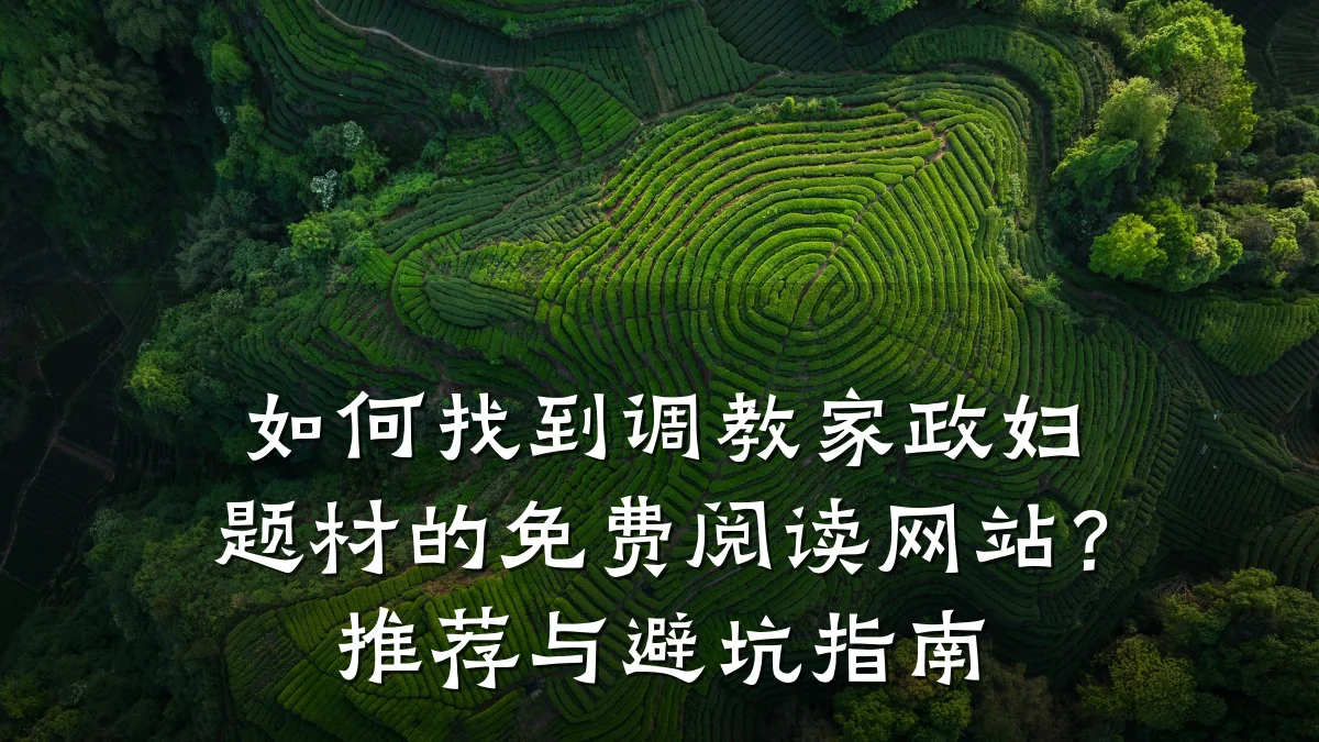 如何找到调教家政妇题材的免费阅读网站?推荐与避坑指南
