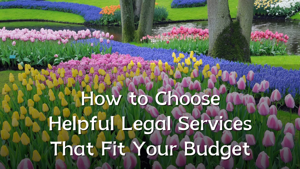How to Choose Helpful Legal Services That Fit Your Budget