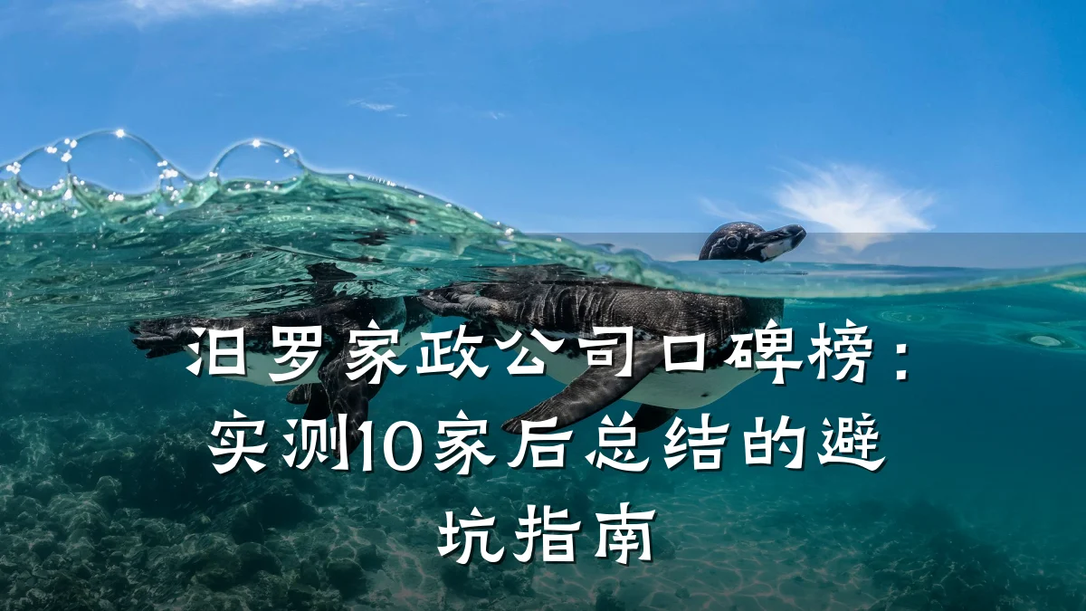汨罗家政公司口碑榜:实测10家后总结的避坑指南