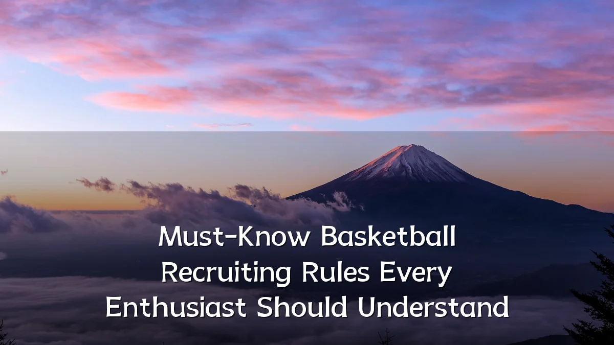 Must-Know Basketball Recruiting Rules Every Enthusiast Should Understand